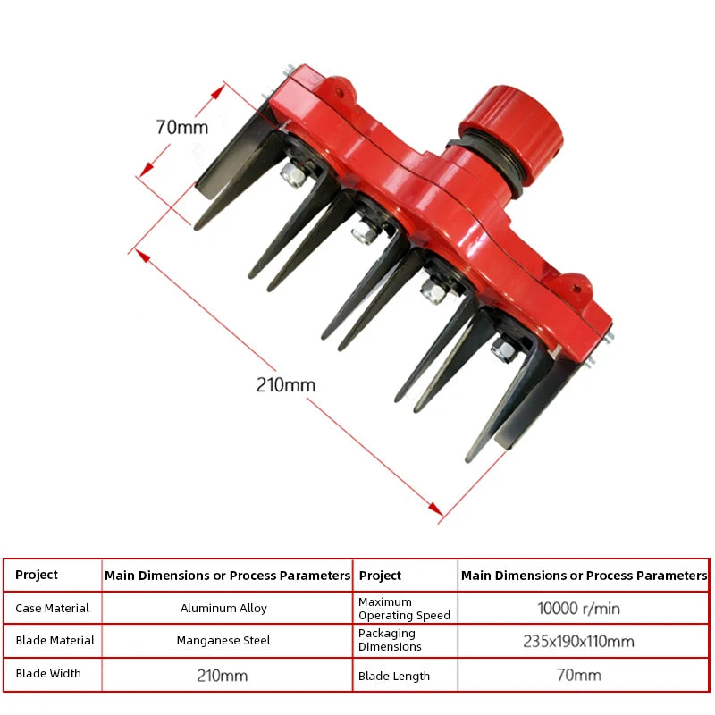 Gardening Farm Heavey Weeding Head Grass Remover Tool Attachment Universal Weeder Accessories Weeding Wheel