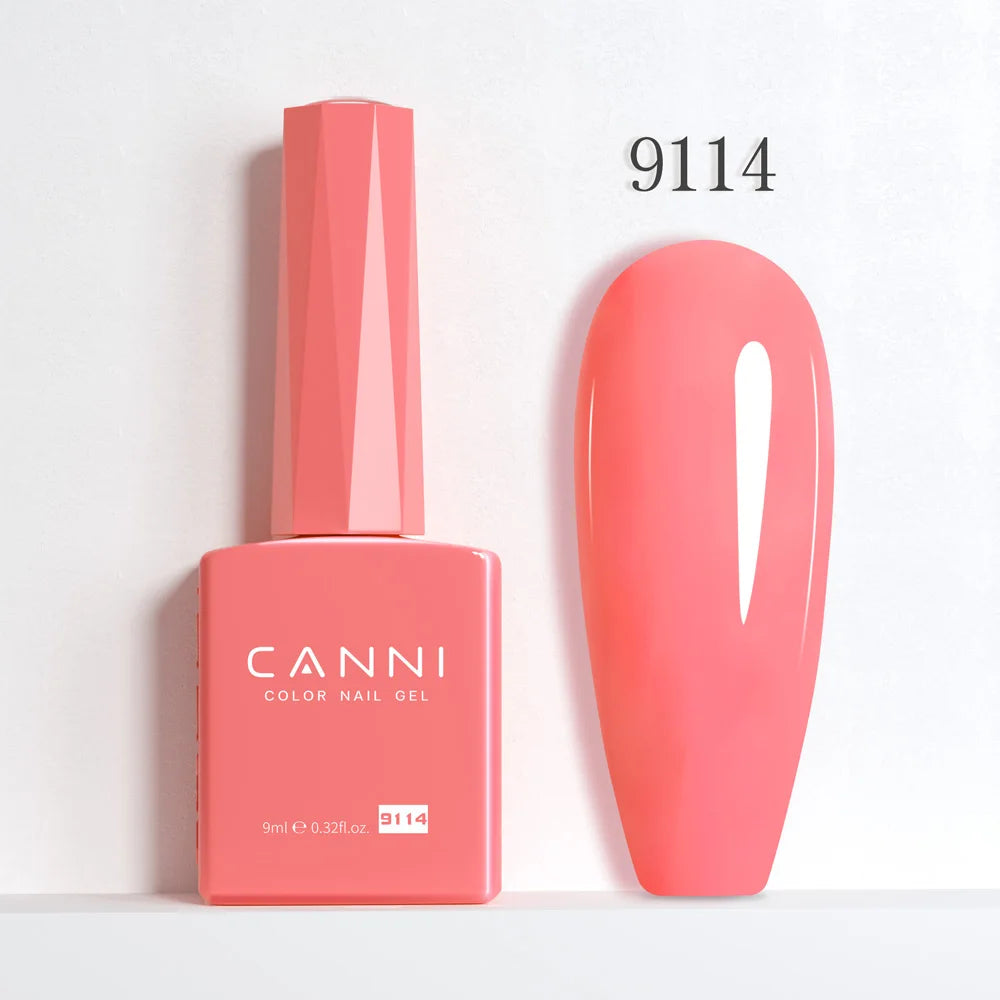 CANNI Gel Nail Polish TPO/HEMA FREE Gorgeous Christmas Red Color Winter Nails Full Coverage Soak Off UV LED Semi Permanent Gel