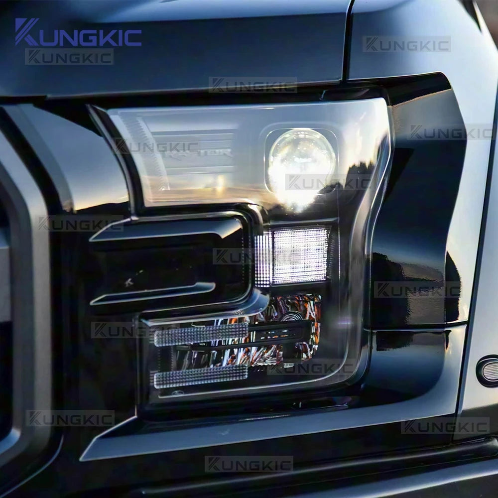 TPU Headlight Tint Protection Film for Ford F-150 / Mustang 2015–2017