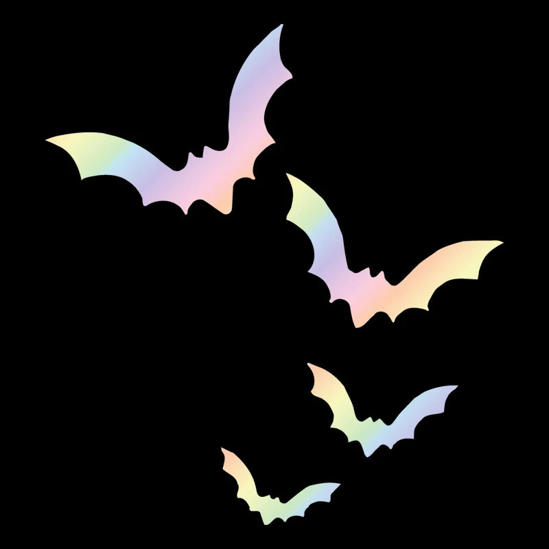 Spooky Bats for Car Sticker Decoration Nterior Rearview Mirror Halloween Stickers Waterproof Interior Accessories Vinyl Decals