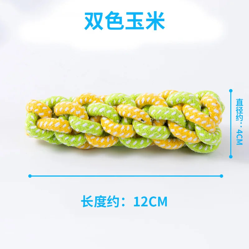 Knotted Cotton Rope Dog Toy Set - Tug & Chew Toys, 5 Styles - photo 10