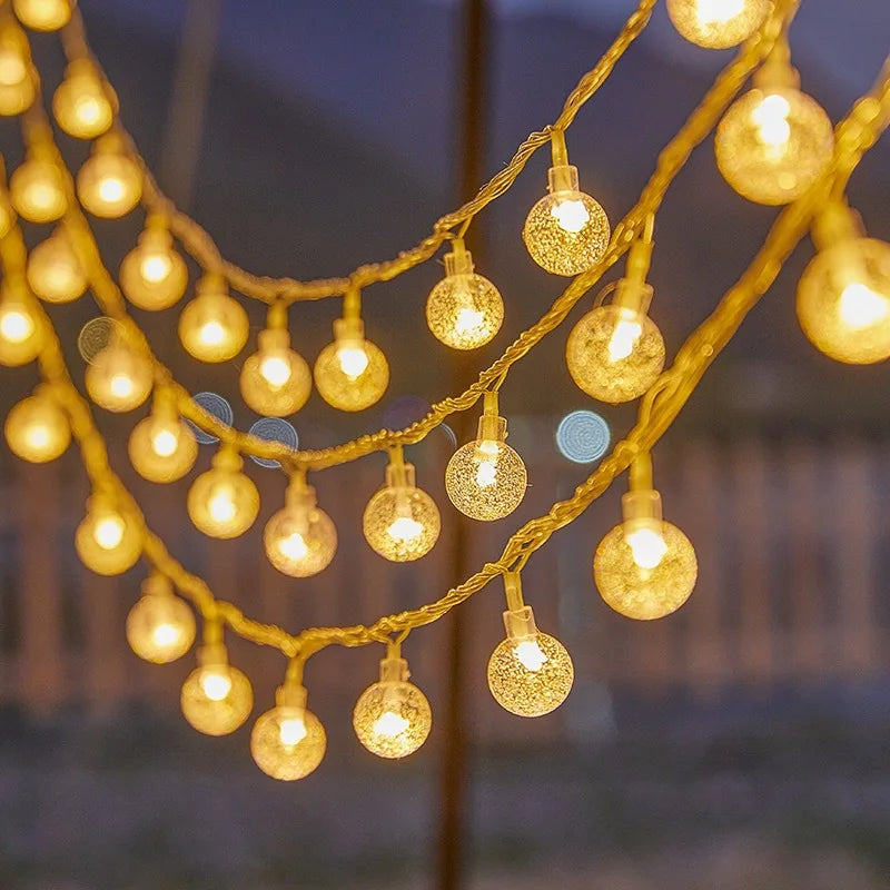 LED Light String – PVC Material, Christmas Decoration, Outdoor Camping Tent Canopy Light, Long Battery Life, Waterproof & Energy