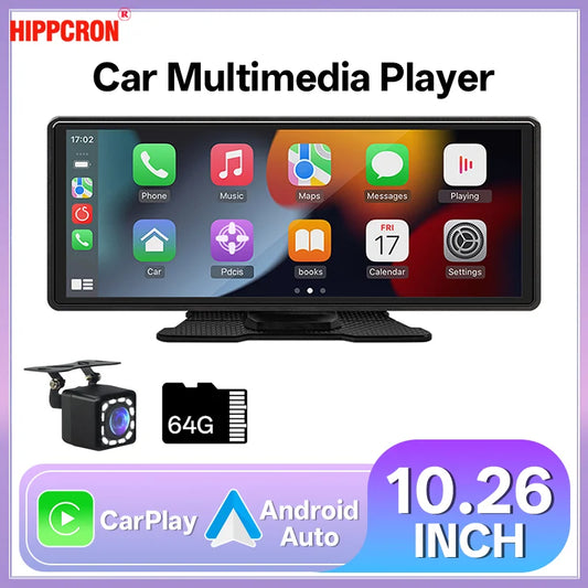 10.26" Car Stereo with Apple CarPlay & Android Auto
