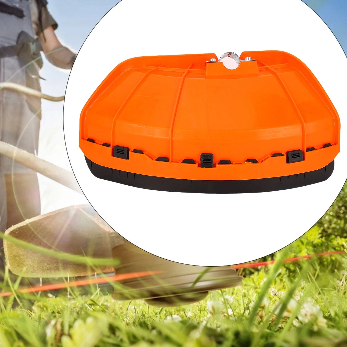 Orange Lawn Mower Cover For Lawn Mower Trimmer Dust Cover Accessory Made Of High Quality Plastic Strong/Durable 26mm/28mm