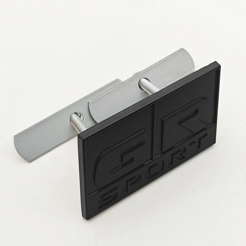 3D Metal Car Sticker GR SPORT Logo Fender Side Badge Rear Trunk Front Grille Emblem For Toyota Alphard Avensis Prius Crown Yaris