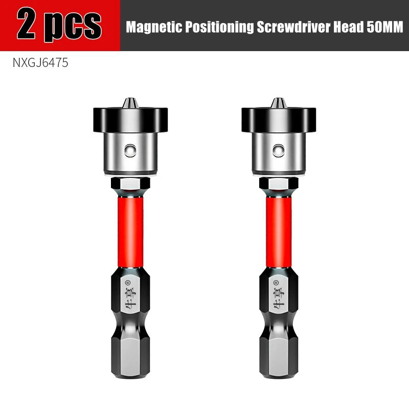 Magnetic Positioning Screwdriver Bits Drywall Screw Bit 50mm Gypsum Board Plasterboard Screws Locating Batch Head Drilling Tools