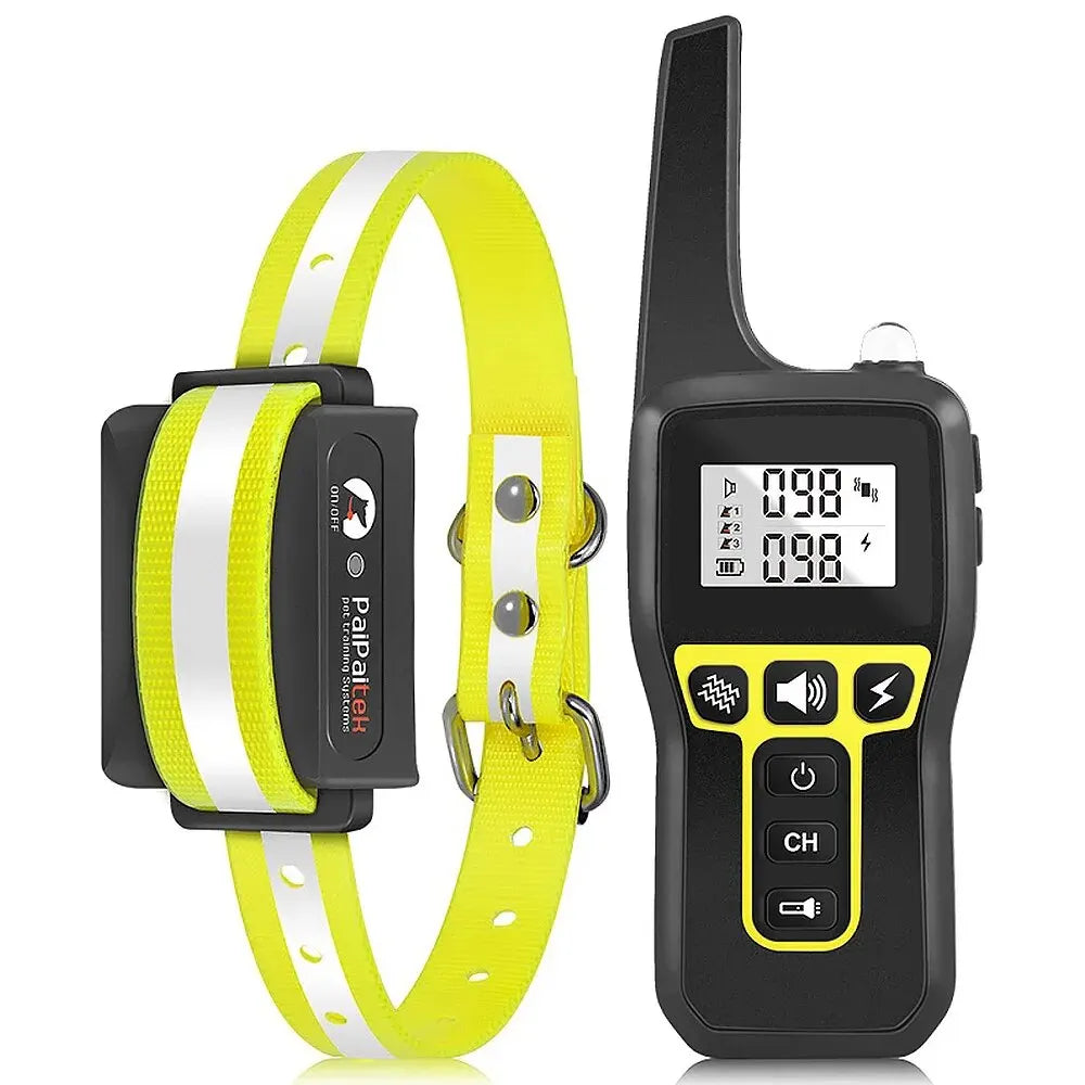 1000M Waterproof Rechargeable Dog Training Collar – Remote & Auto Bark Control | Universal Fit (7 Colors)