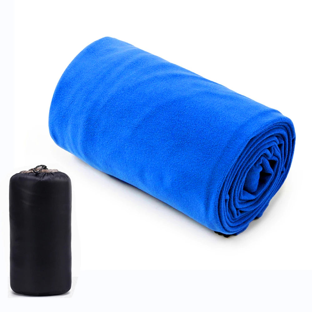 Polar Fleece Sleeping Bag Liner - Lightweight Travel and Camping Blanket - photo 8