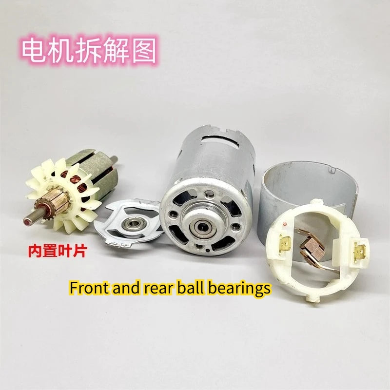 RS-887 Motor DC 12V 18V 19700RPM High Speed High Power Double Ball Bearing 48mm Motor Carbon Brush Electric Drill Garden Tool