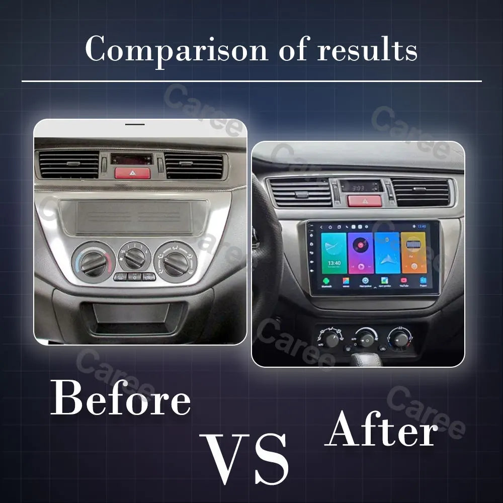 Car Stereo with Apple CarPlay & Android Auto, Compatible with Mitsubishi Lancer 9 CS (2000-2010)