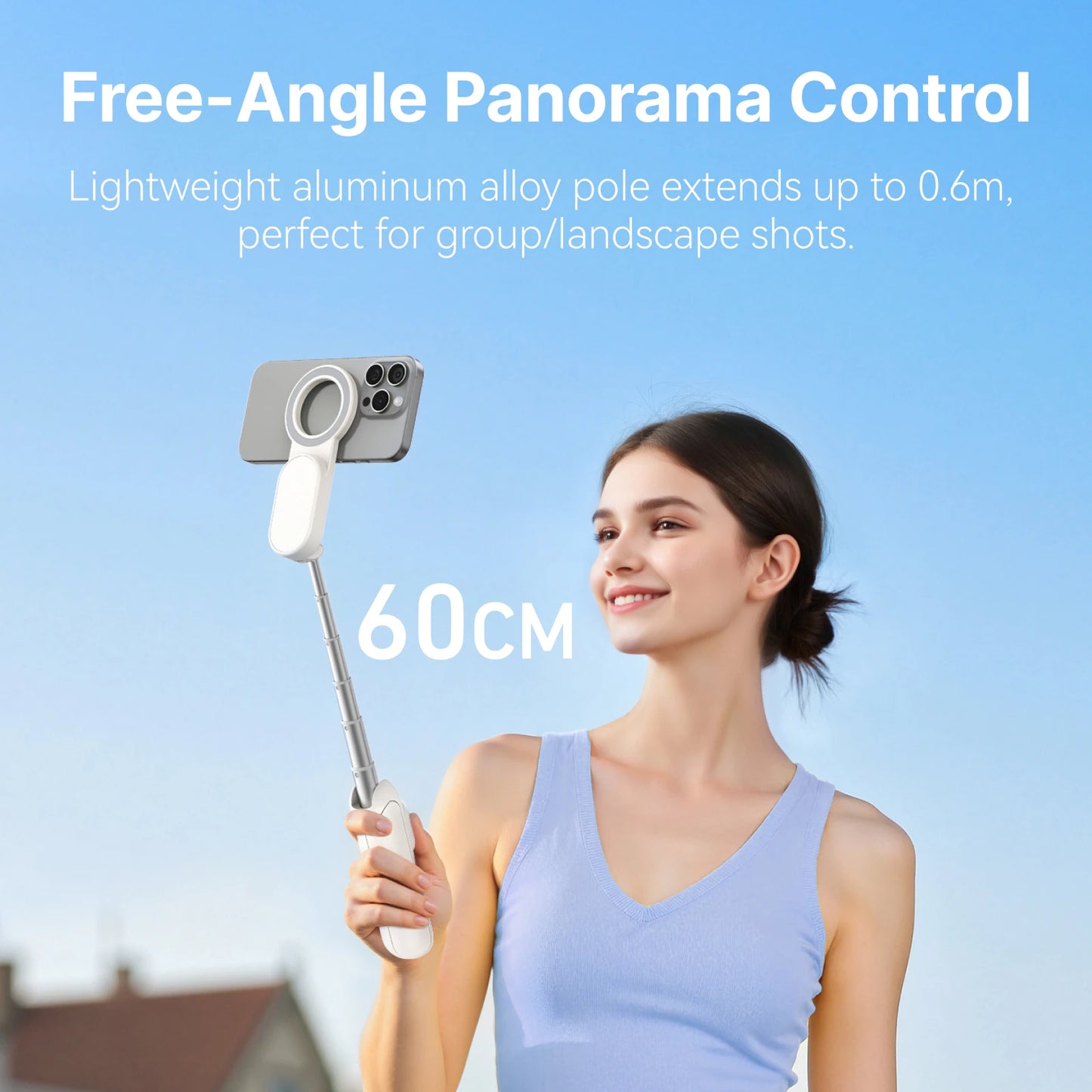 TELEISN Magnetic Bluetooth ZOOM Remote Selfie Stick Tripod For Iphone HUAWEI XIAOMI SAMSUNG Extendable Portable Vlogging Stand