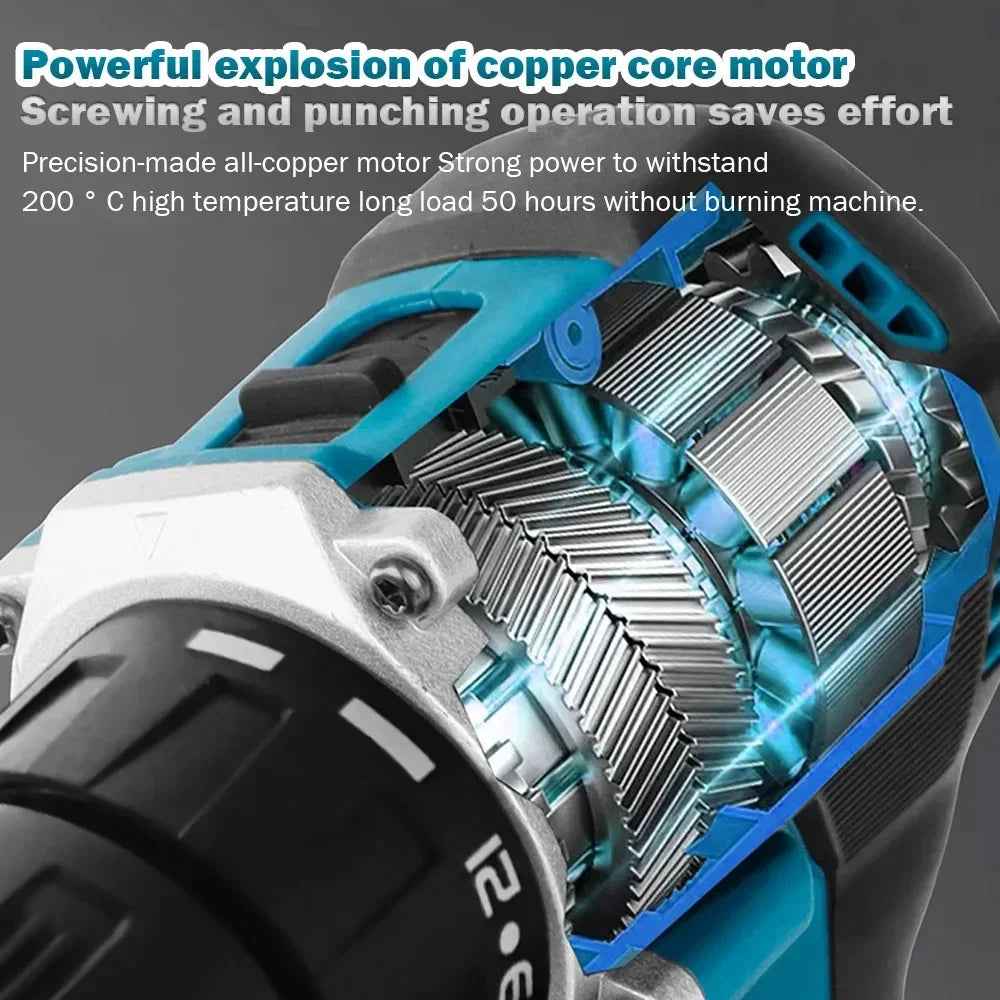 Makita Original DDF487 Cordless Driver Drill 18V Brushless Electric Impact Screwdriver Rechargeable Power Tool (ony tool)