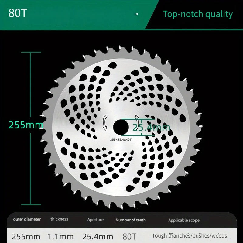 1PC Lawn Mower Weed Trimmer Blade Head 40/60/80 Teeth Wood Mower Disc for Brush Cutter Trimmer Garden Weed Mower Parts