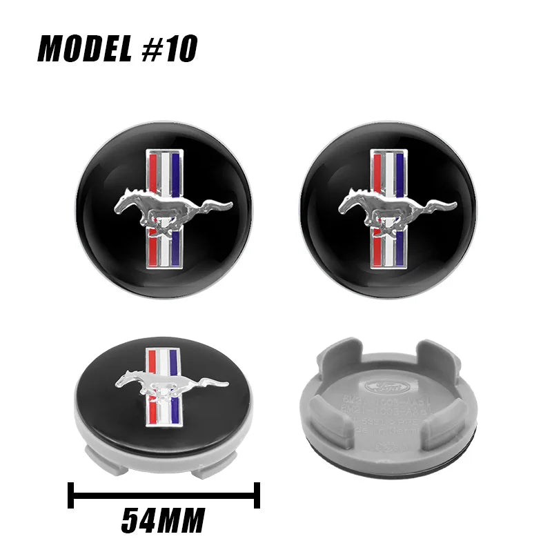 4Pc 56mm 60mm 54mm Car Wheel Center Hub Cap For Ford Fiesta Mondeo Fusion Explorer Escape Focus Kuga Rim Cover Sticker Accessory