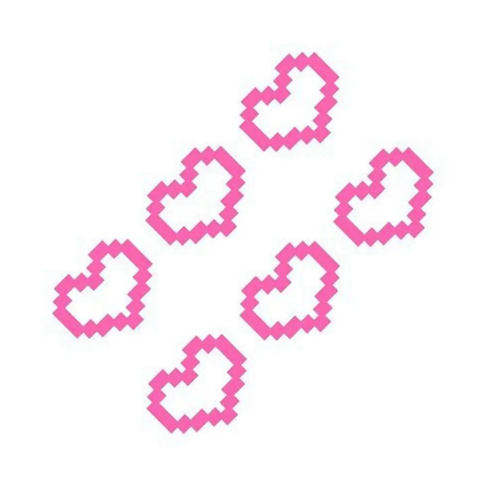 Pixel Heart Car Sticker - 6-Bit Love Decal for Window Headlight Taillight, Waterproof Vinyl Decoration to Personalize Your Car