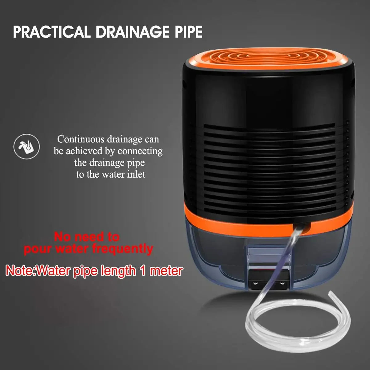 TINSOL New Air Dehumidifier 800ml Portable Dryer Low Noise Purification Anti-mold Cleaning Unit Portable Air Dryer Humidity