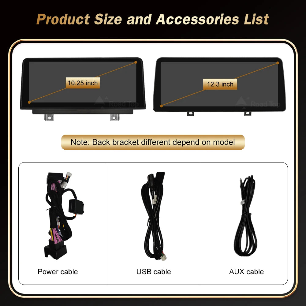 12.3" Wireless CarPlay & Android Auto Display Screen, Compatible with BMW 1 2 Series F20 F21 F22 F23 F45 (NBT)
