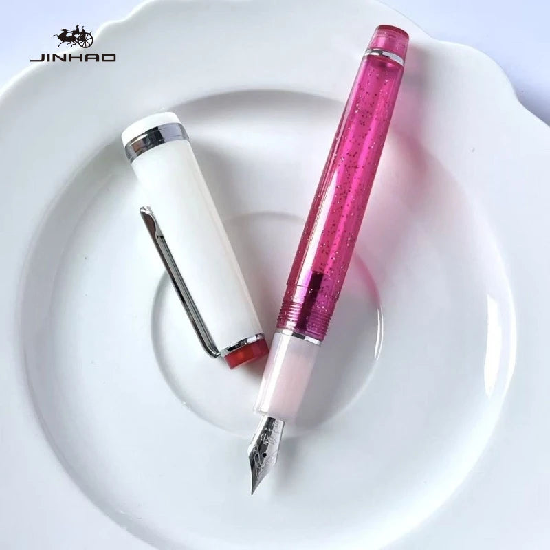 JINHAO 82 Limited Edition Colors Fountain Pen Macaron Color Gold Clip EF/F/M Calligraphy Pen Stationery Office School Supplies