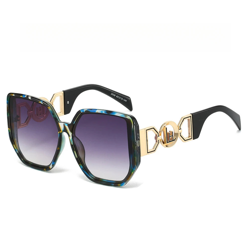 Large Cat Eye Sunglasses for Women — Cut-Out Frame, UV400