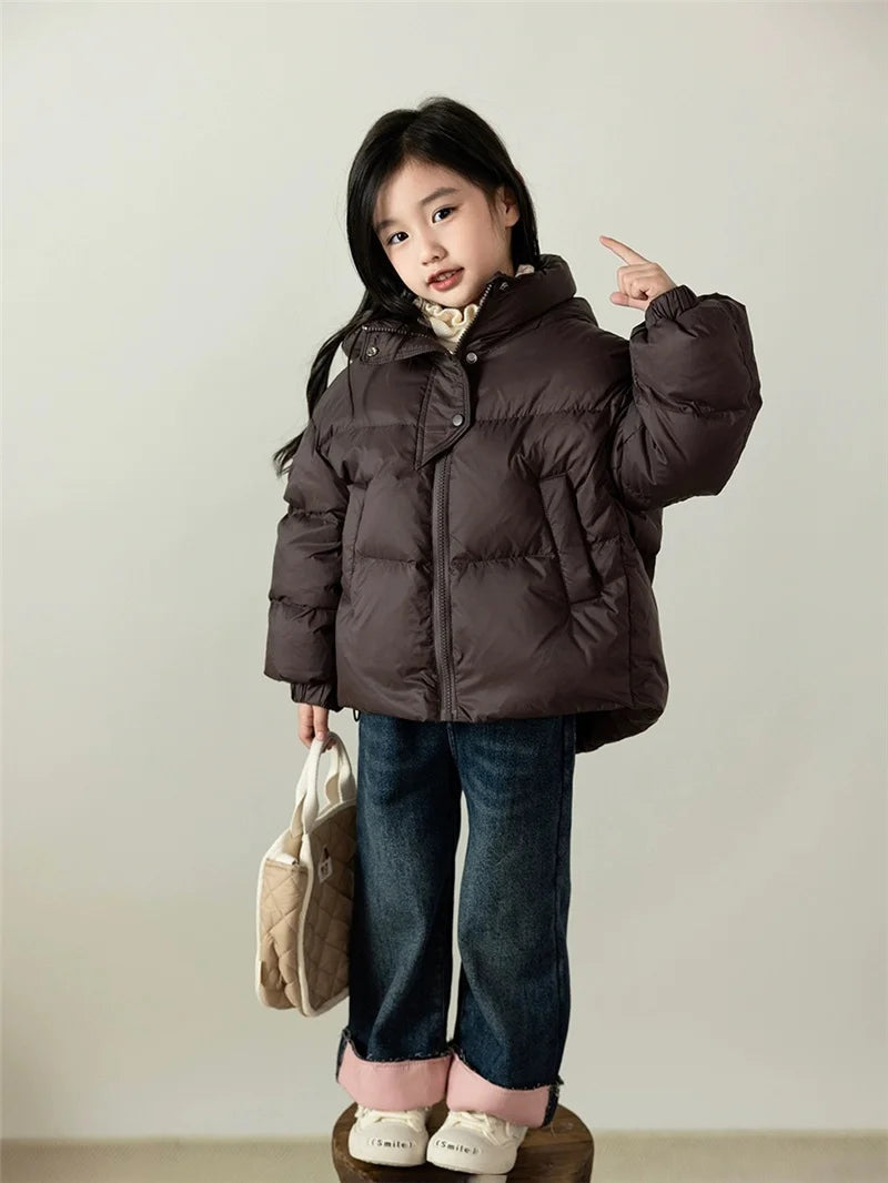 Kids Hooded Puffer Coat - Padded Winter Jacket for Ages 3-12 - photo 3