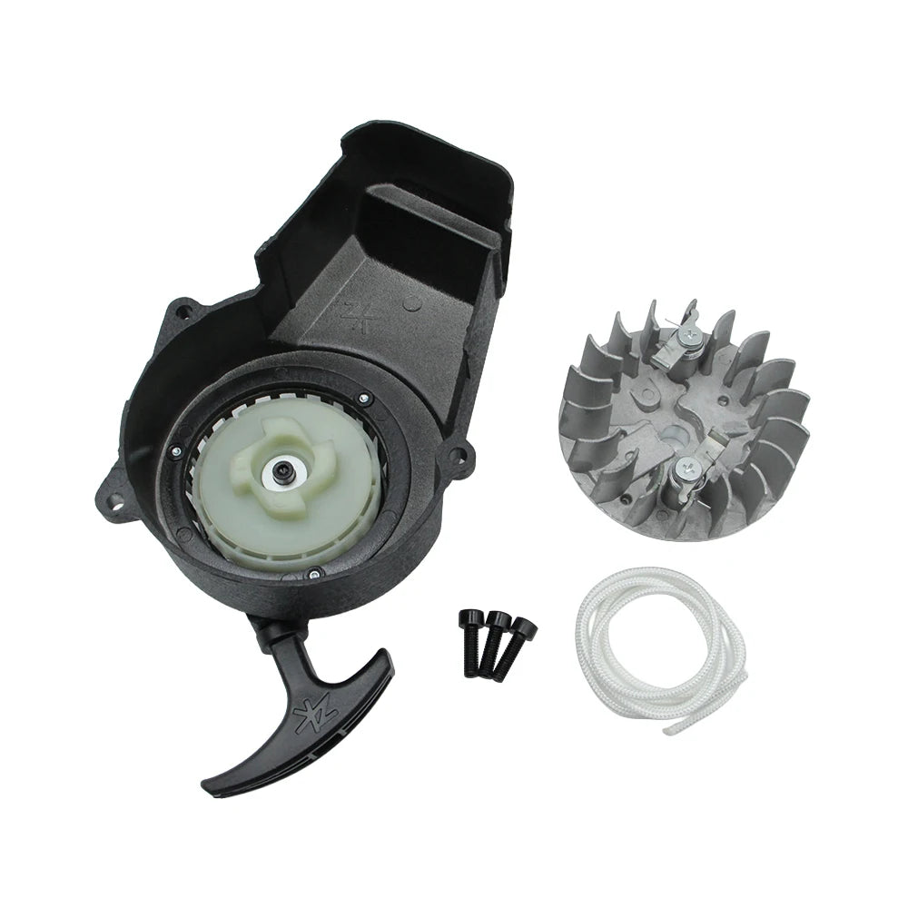 Alloy Easy Pull Recoil Start Starter Ignition Coi For 2 Stroke Engine 47cc 49cc 50cc Pocket Bike Mini Moto Dirt Bike ATV Quad