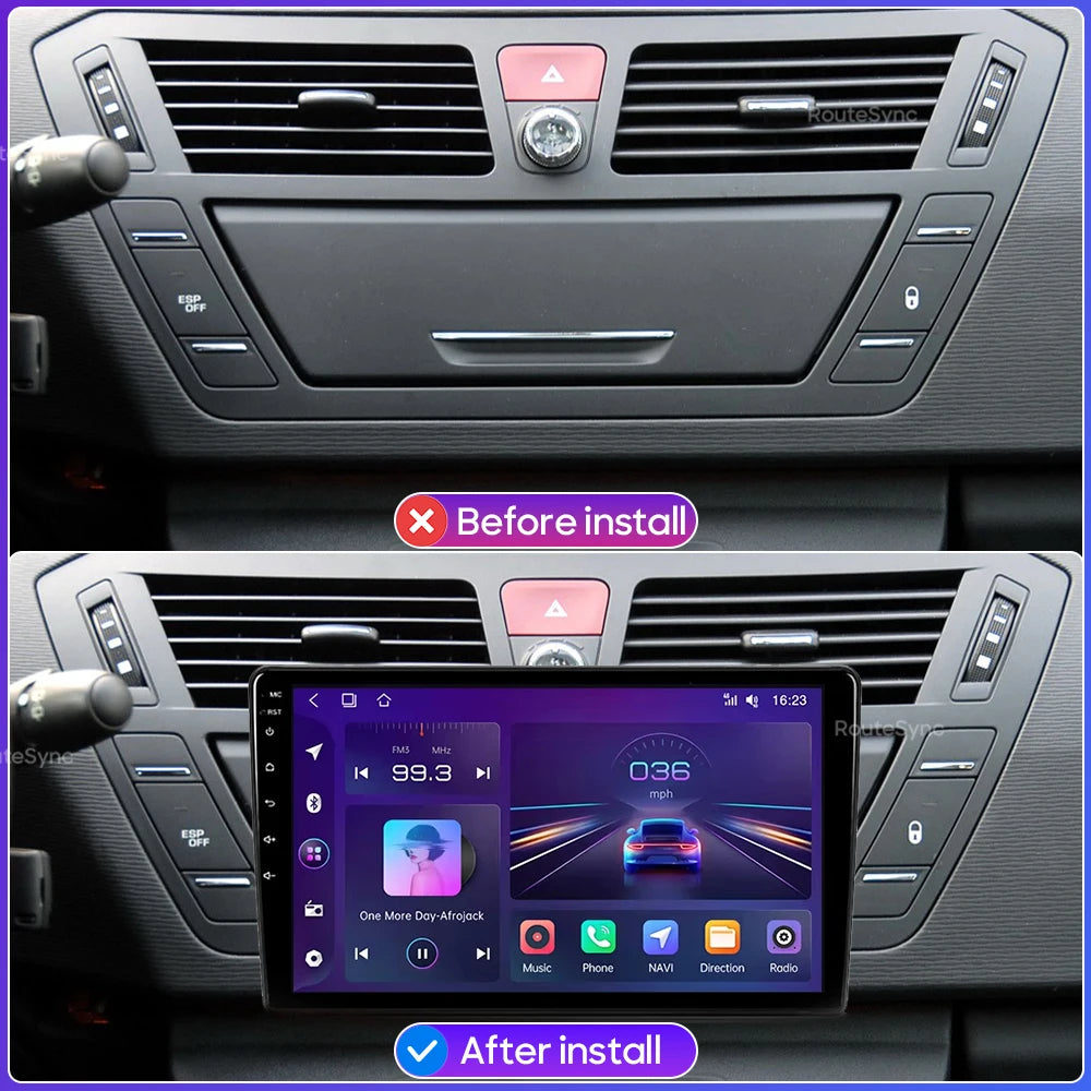 Android For Citroen C4 Grand Picasso 2006 2007 2008 - 2013 Car Multimedia Player Carplay Auto Radio Video Stereo Navigation GPS