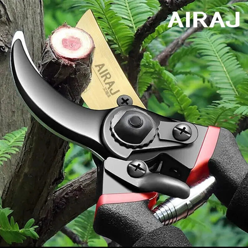 AIRAJ Sharp Garden Pruning Scissors - Multi-Use Trimming Shears