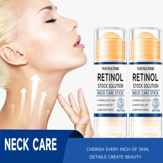 YOUNGCOME Retinol & Collagen Neck Firming Stick 40g – Anti-Aging, Wrinkle Reduction, Dark Spot Correction & Tightening | CPNP Certified | 1, 2 & 4 Pcs