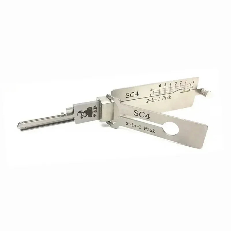 KW5 KW1 SC4 SC1  2-in-1 Lishi Lock Pick Opens Key Decoder Master Key Set of  Pick Lock Picking Kits