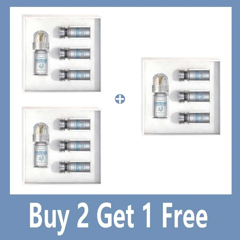 Hyaluronic Acid Stock Solutions Face Serum with Roller Microneedle Set Moisturizing Anti-Wrinkle Facial Serum Smoothing Refresh