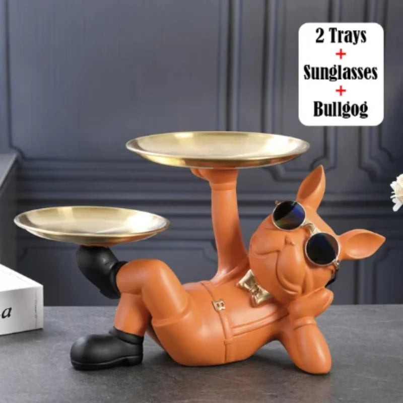 Bulldog Resin Figurine - Painted Dog Statue for Home Decor – photo 8