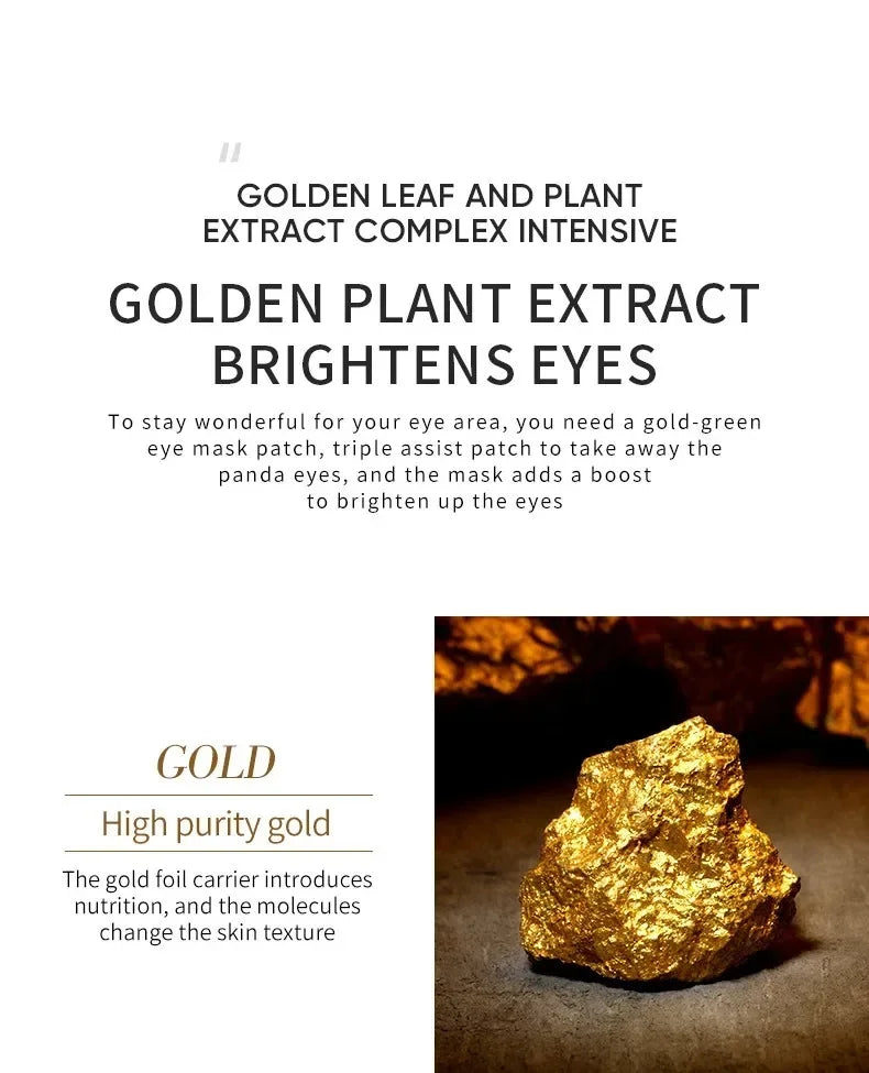 60PCS/120 PCS Eye Mask Avocado Gold Moisturize Firming Improve Eye Bags Eye Patches Anti Wrinkle Eye Patches for Dark Circles