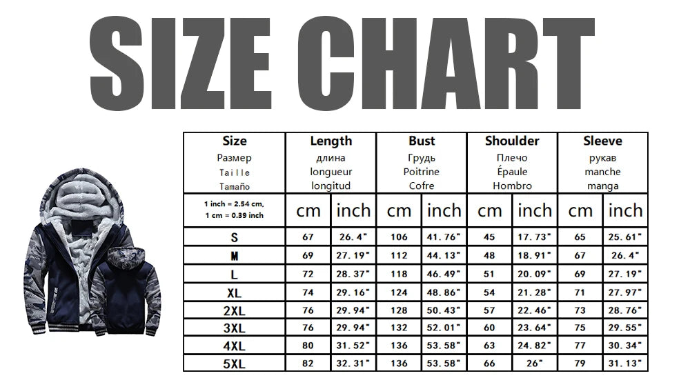 Men's Fleece-Lined Hooded Winter Jacket
