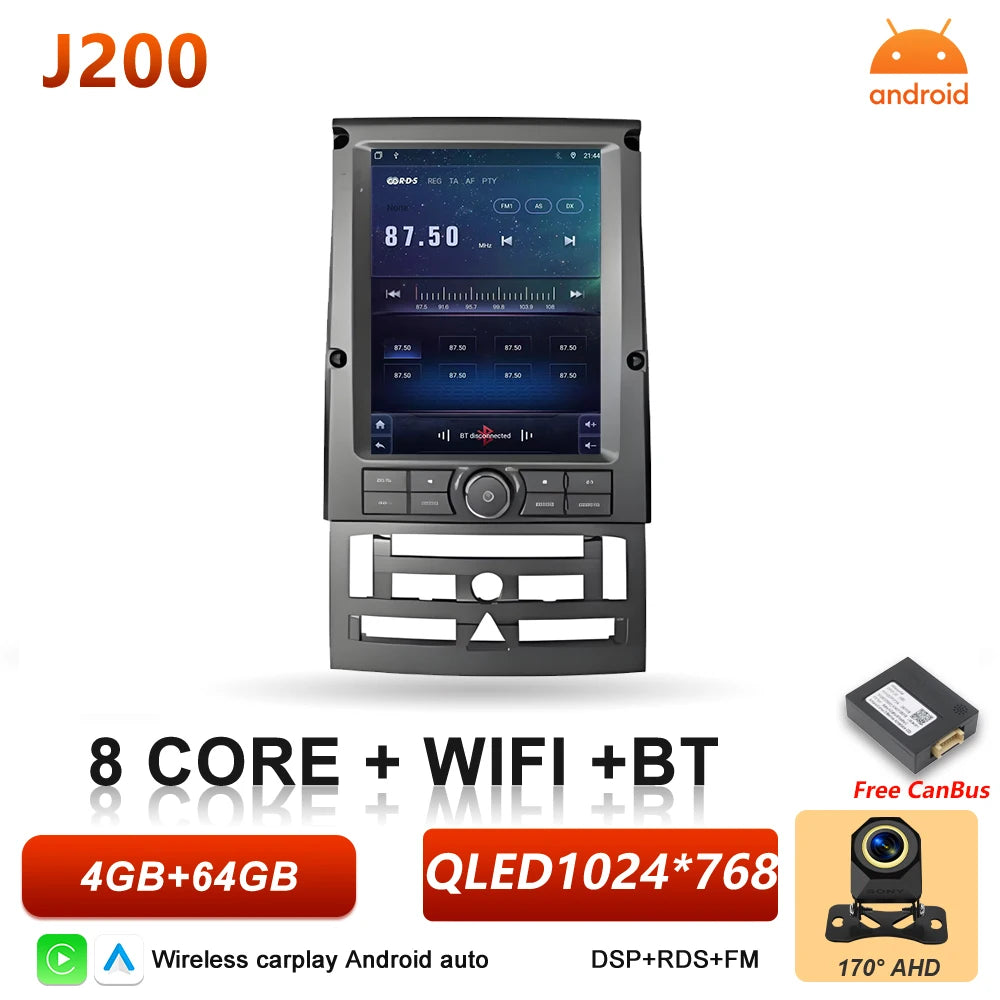 Car Stereo with Apple CarPlay & Android Auto, Compatible with Peugeot 407 (2004-2011)