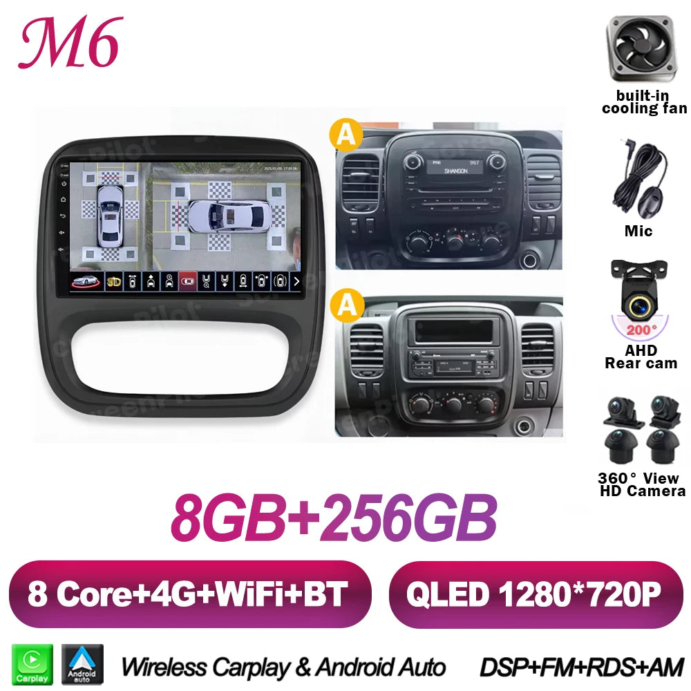Android Car Radio for Renault Trafic 3 / Opel Vivaro B (2014-2018)