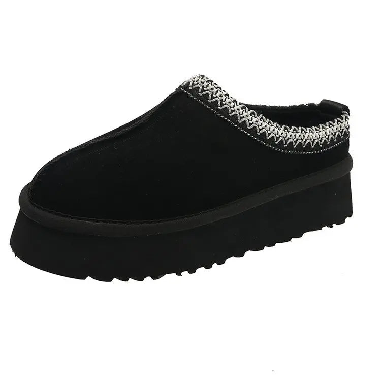 Women's Plush Lined Slip-On Snow Boots - Mid-Calf Winter Boots - photo 7