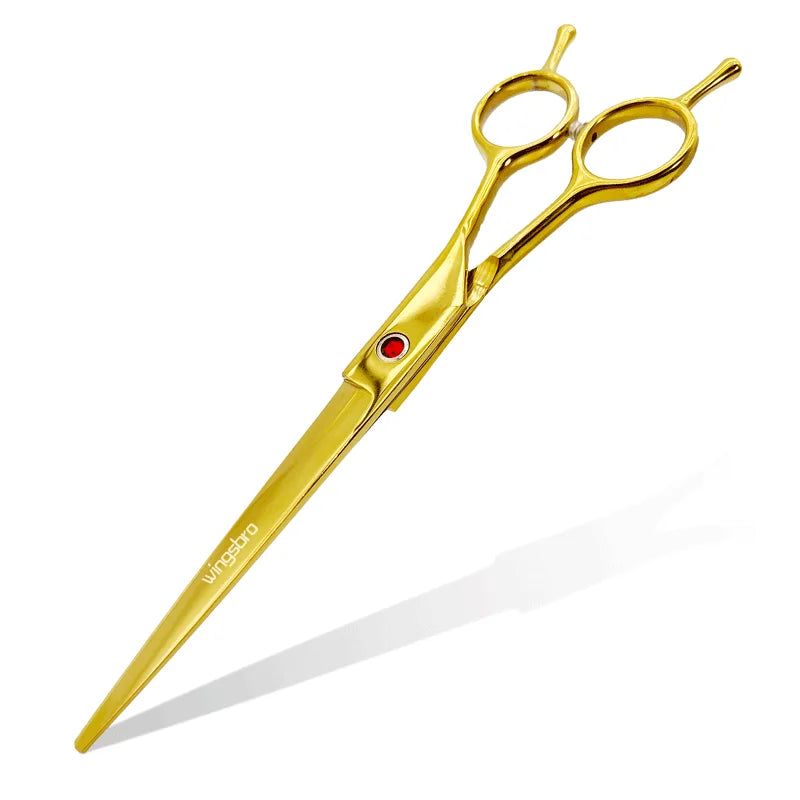 7-Inch Curved Pet Grooming Scissors - Left & Right Hand