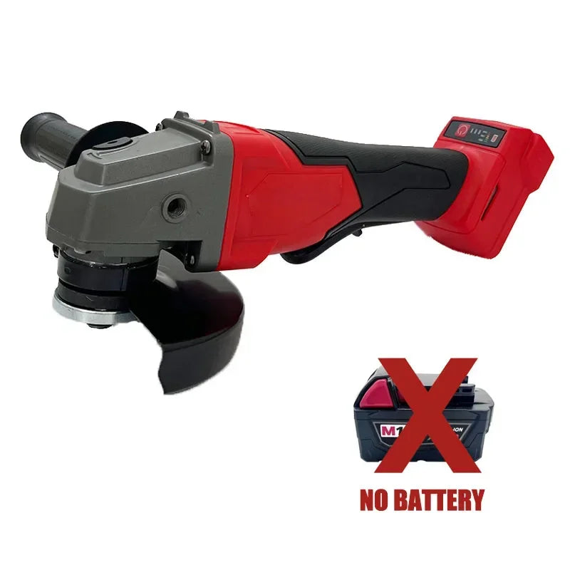 Fit Milwaukee 125mm Brushless Angle Grinder Polishing Cutting Machine No-Lock Paddle Switch Electric Cordless Power Tools