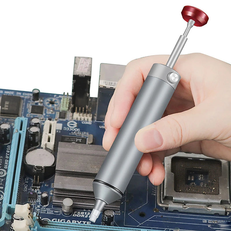 Aluminum Desoldering Pump Suction Tin Gun Soldering Sucker Pen Powerful Vacuum Iron Welding Repair Tool for Electronic Component