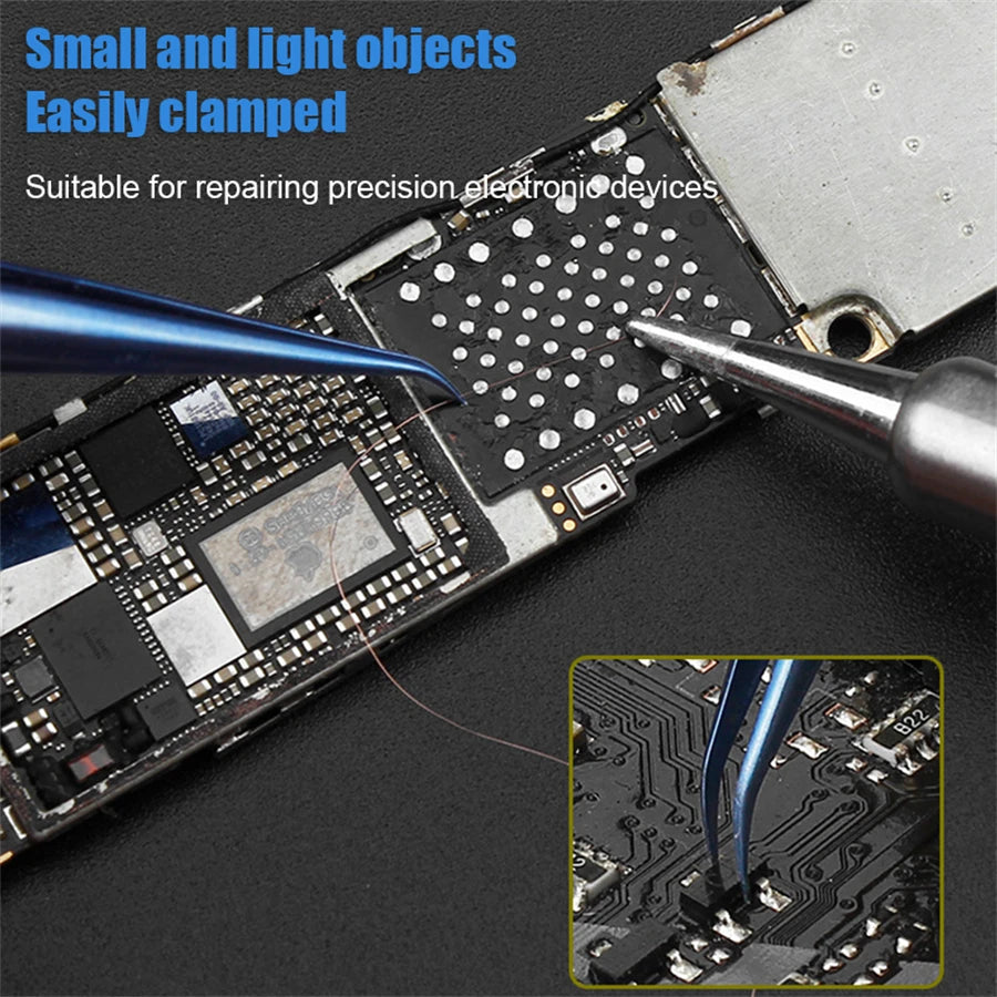 Precision Titanium Alloy Tweezers Professional Repair Fingerprint Fly Line Phone Motherboard Antimagnetic Electronics Forceps