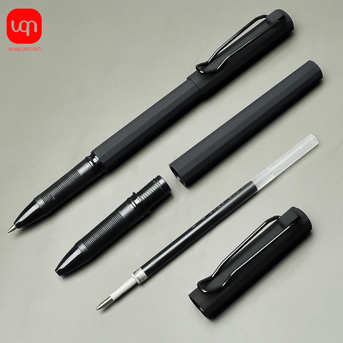 WQN-2/5/7pcs High-Quality School Business Writing Gel Pen Comfortable Holding Pen And Large-Capacity Refill Ink Is More Durable