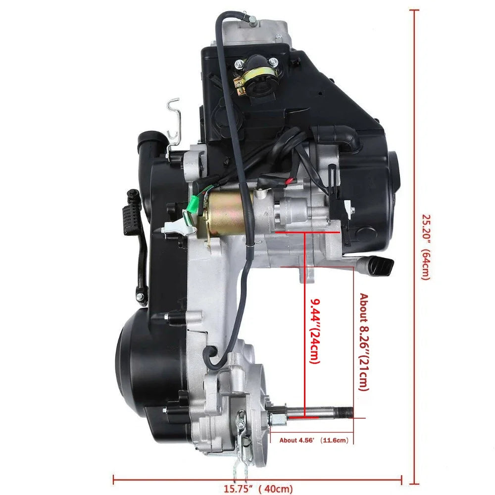 150cc Engine Assembly 4-Stroke GY6 Single Cylinder Motor Air Cooled Engine Set Short Case For Scooter ATV Go Kart 157QMJ