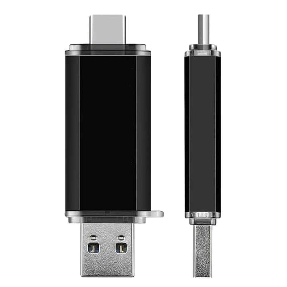 OTG USB Flash Drive with Type-C — 32GB to 512GB Dual-Port Memory Stick for Phone and Laptop
