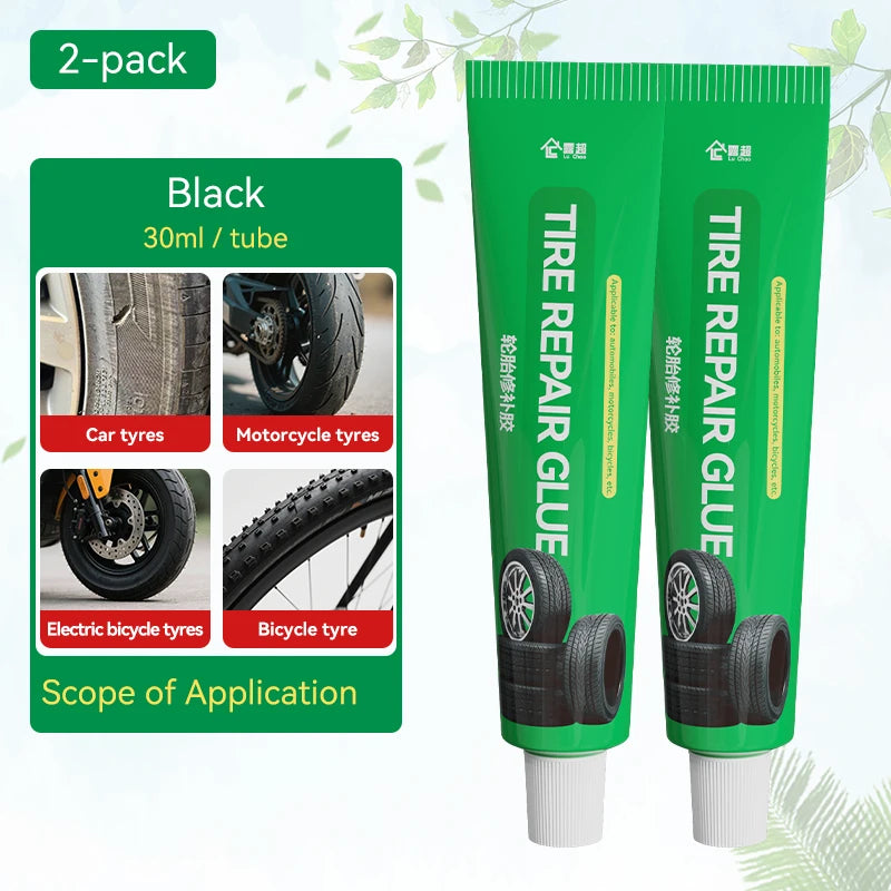 Tire Repair Glue Waterproof & High Temperature Resistant Black Sealing Waterproof And High-Temperature Resistant Repair Adhesive
