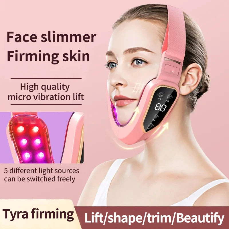 V-Face Massager for Facial Lifting, Tightening, and Sagging Prevention with 12 Adjustable Modes for Home Use