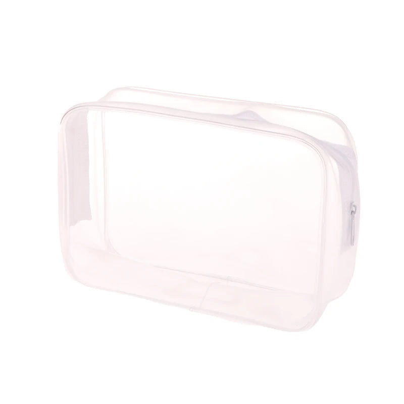 1Pc Clear Makeup Bag Fashion Transparent Travel Portable Mini Wash Storage Bags Women Zipper Organizer Cosmetic Bag