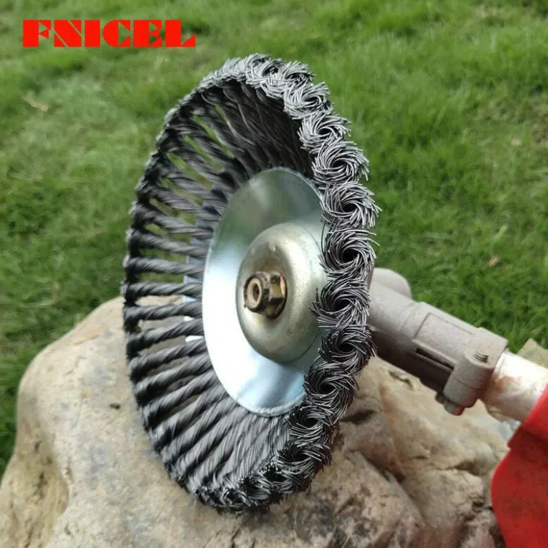 Carbon Steel Wire Trimmer Head – Break-Proof Brush Cutter Blade for Lawn Mowers (6"/8")