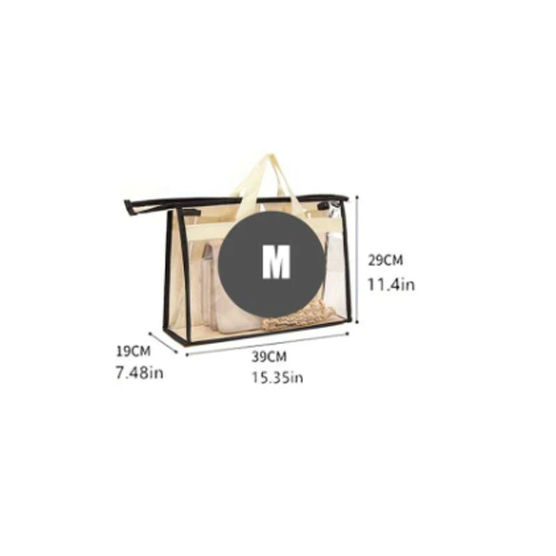 1Pcs Portable Handbag Dust Cover - Reusable Protective Storage Bag for Purses - Ideal for Travel and Wardrobe Organization
