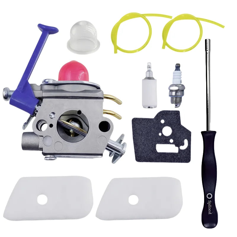 128LD Carburetor air filter kit for Husqvarna 128LD/128C/128L/128R/128RJ, Poulan, Zama C1Q-W40A, Jonsere BC/CC/GC2128 engines