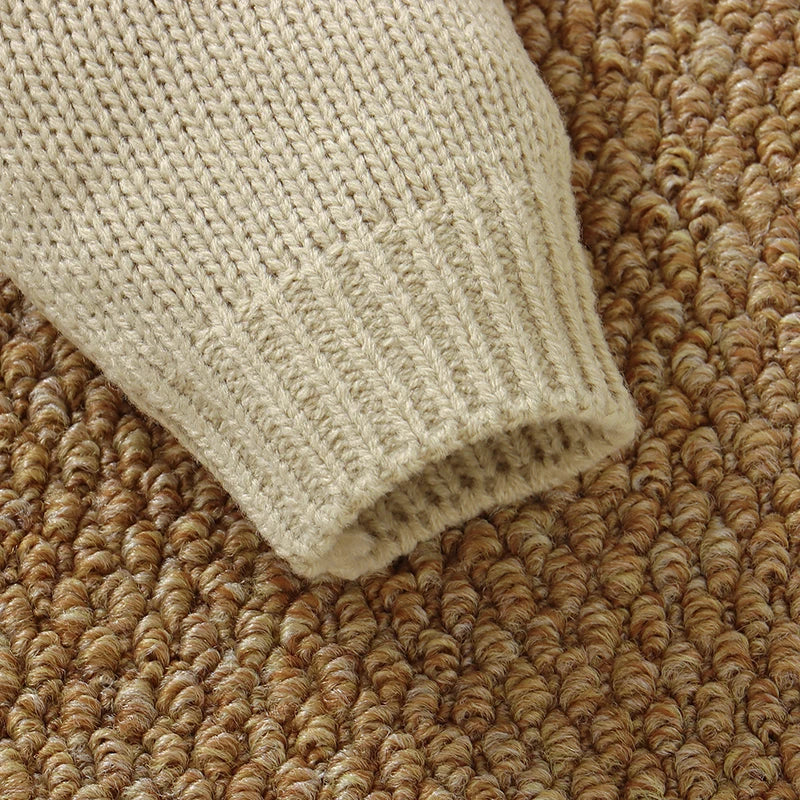 Baby Boy Knit Turtleneck Romper - Gentleman Style Winter Jumpsuit - photo 3